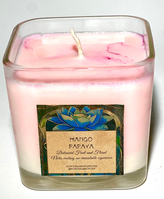 Mango Papaya Coconut/Apricot Wax Candle